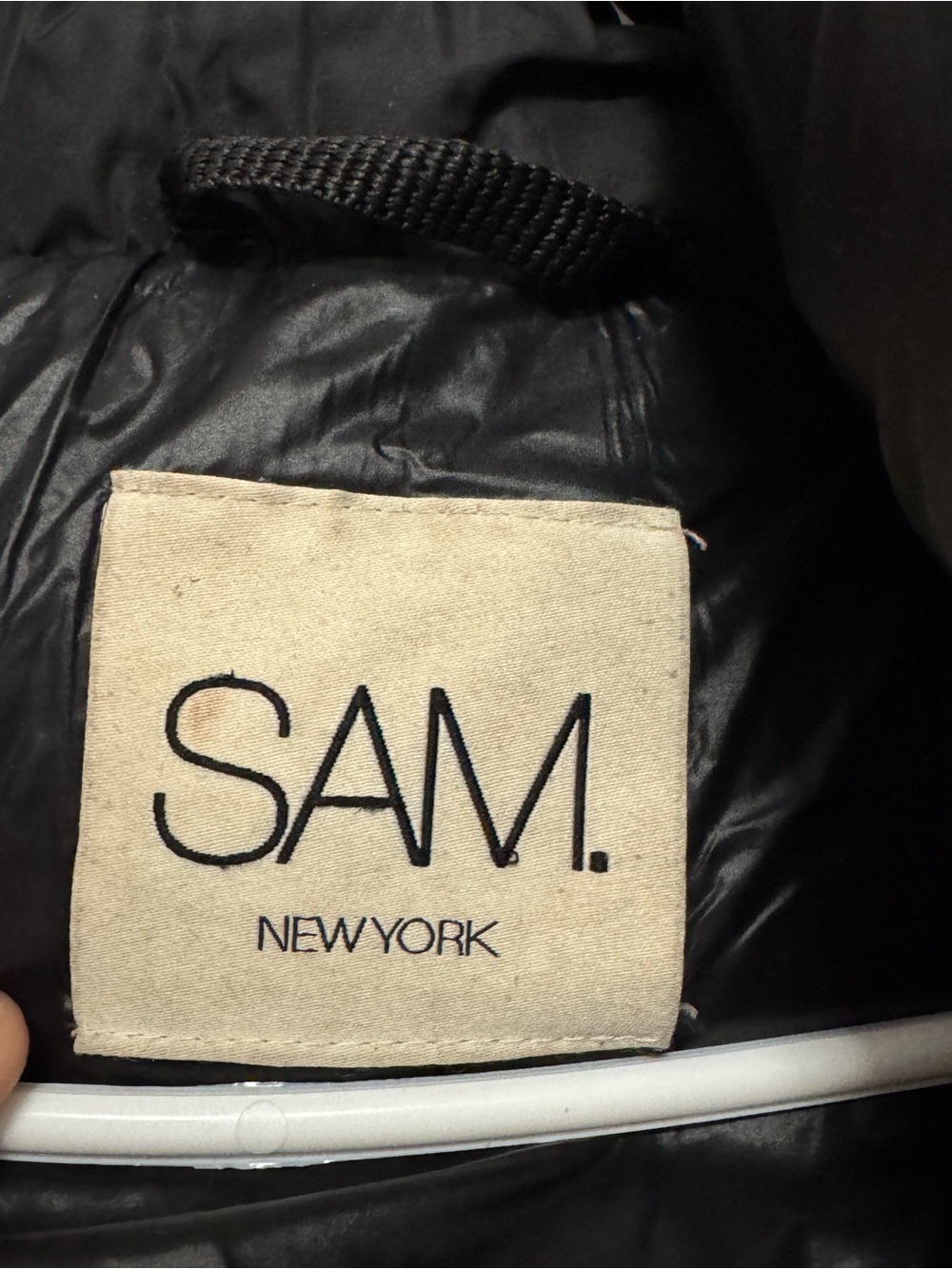 SAM New York Millenium Puffer Down Ski Jacket~Black With Natural Racoon Fur (L) - Picture 4 of 16